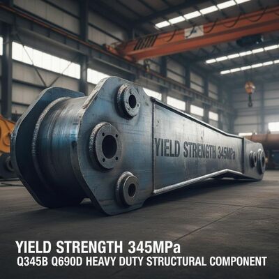 降伏強度 345MPa 油圧ショベル ブーム スティック Q345B Q690D 土工機械用ヘビーデューティ構造部品