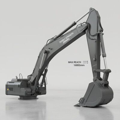 逆重量なしの掘削機 ブームアーム 伸縮強度200MPaと最大到達高さ16800mm 様々な掘削作業に適しています