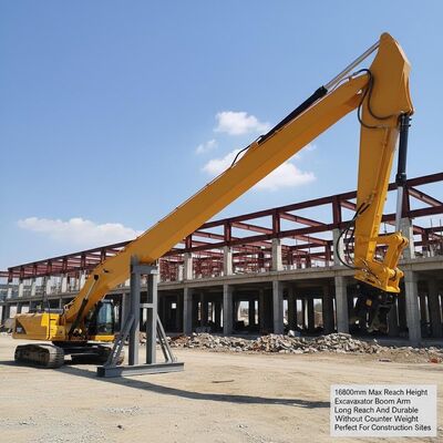 16800mm マックスリーチ 高さ 掘削機 ブームアーム 長距離 耐久性 逆重量なし 建設現場に最適